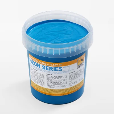 Fluorescent plastisol paint [neon blue]