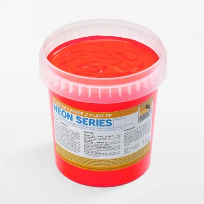 Fluorescent plastisol paint [neon red]