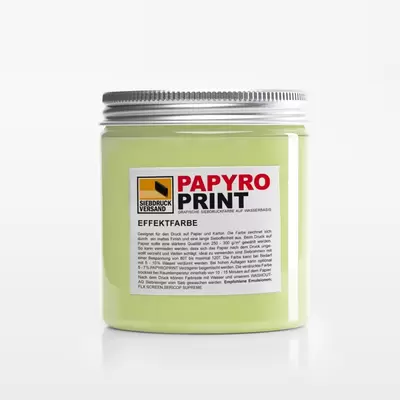 Special paint for paper and cardboard [phosphorescent]